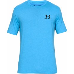 Under Armour tričko Sportstyle Left Chest SS T-Shirt Světle modrá