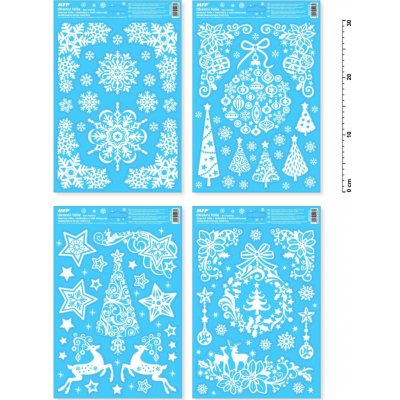 Okenní fólie MFP Paper vánoce glitr VA003 20x30cm – Hledejceny.cz