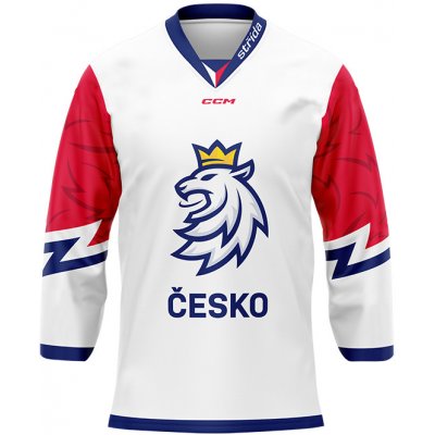 Fan dres CCM Český Hokej ČESKO bílý Dominik Kubalík #18 – Zboží Mobilmania