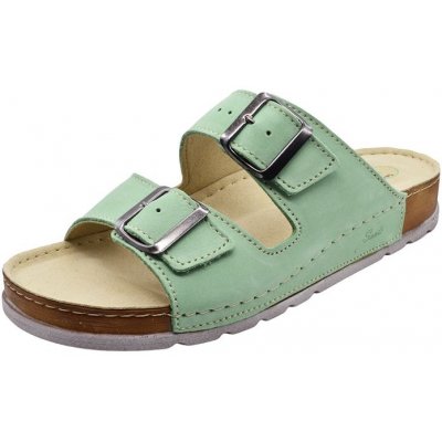 Santé N/211 dámské pantofle klín mentol – Sleviste.cz