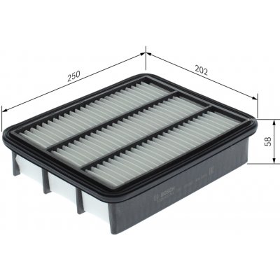 Vzduchový filtr BOSCH F 026 400 744 (F026400744) – Hledejceny.cz