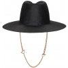 Klobouk Ruslan Baginskiy Chain Strap Straw Fedora Hat