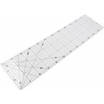 Pravítko na patchwork 15x60 cm transparent 1 ks – Zboží Dáma