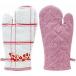 ARÔME HOME Chňapka s magnetem Červené káro výšivka Máky 18 x 32 cm – Zboží Dáma