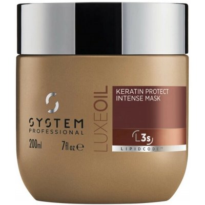 WELLA System Professional Luxeoil Keratin Protect Intense Mask intenzivní regenerační maska pro suché, poškozené a krepaté vlasy 200 ml – Hledejceny.cz