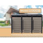 Scorpion elektro s.r.o Přístřešek na 3 popelnice D13GG3Z šedá. – Zboží Mobilmania