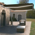 Greatstore Automatická markýza LED a senzor větru 450 x 350 cm antracitová – HobbyKompas.cz