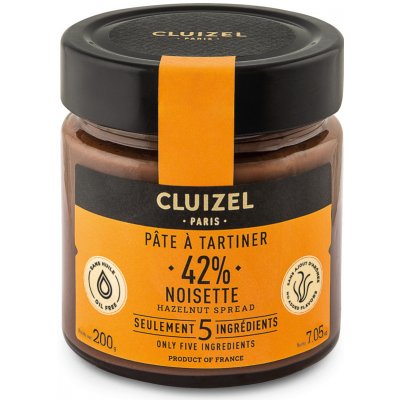 Michel Cluizel Lískooříškový krém 42% s kakaem a plnotučným mlékem Paté a Tartiner Noisettes 42% 200 g