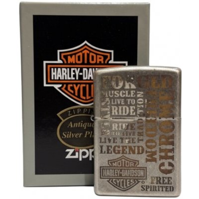 ZIPPO silber antik graviert "HD Forged" – Hledejceny.cz
