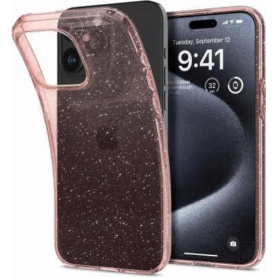 Spigen Liquid Crystal Glitter iPhone 15 Pro rose quartz – Zbozi.Blesk.cz