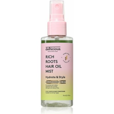 Delhicious Rich Roots Hydrate & Style Hair Oil Mist 75 ml – Hledejceny.cz