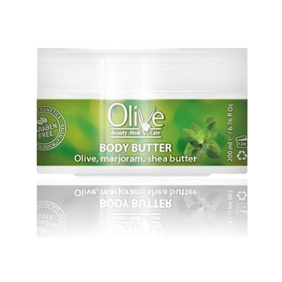 Olive Beauty Medi Care tělové máslo s bio olivovým olejem a majoránkou 200 ml