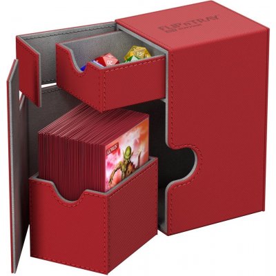 Ultimate Guard Flip'n'Tray 80+ karet Červená krabička