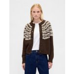 GAP Oversize kardigan Fair Isle s příměsí vlny Hnědá – Zbozi.Blesk.cz