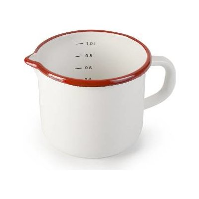 Smaltovaná odměrka bílo červená 1l - Ibili – Zboží Dáma