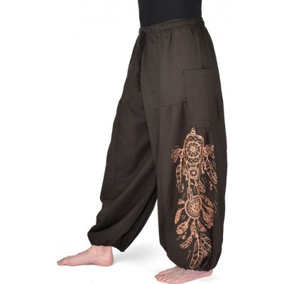 Kiet kalhoty jóga Lapač snů hnedé – Zboží Mobilmania