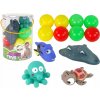 Hračka do vody LEANToys Sada gumových hraček s míčky do vany