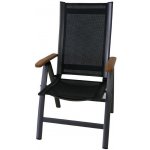 sun garden polohovací křeslo ASS Comfort černé + stříbrná – Zboží Dáma