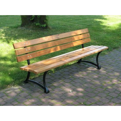 Rojaplast zahradní lavice přírodní 180 cm, 70 cm, 56 cm – Zboží Dáma