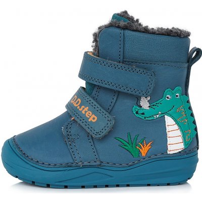 D.D.Step zimní boty W071-318A krokodýl modrá