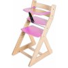 Jídelní židlička Hajdalánek Rostoucí ANETA buk růžová