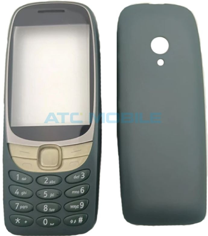 Kryt Nokia 6310 (2021) Přední, zadní a klávesnice zelený