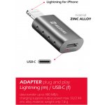 Swissten Přepojka / redukce - Lightning samec na USB-C 3.1 samice - kovová – Zboží Živě