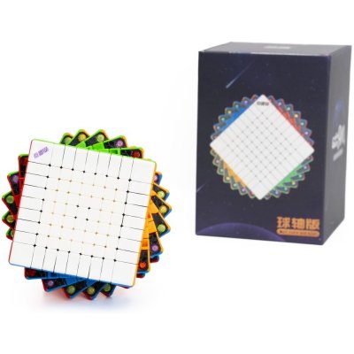 Diansheng Galaxy Rubikova kostka 9x9x9 M Magnetická barevný plast bílé vnitřní dílky – Zboží Mobilmania