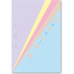 Filofax Poznámkový papír, linkovaný, 5 barev náplň kapesních diářů formát A7 6 listů – Zboží Dáma