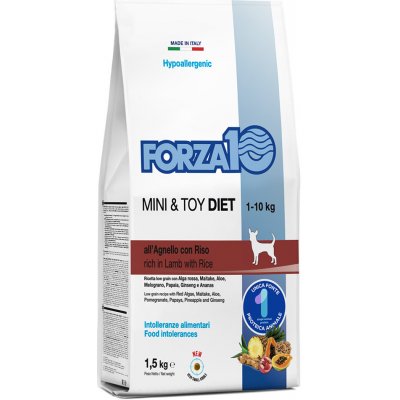 Forza10 Mini & Toy Diet Jehněčí s rýží 2 x 1,5 kg