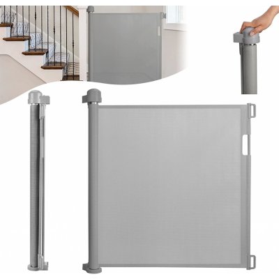 YARDIN Stair Guard Door Guard 0-150 cm šedá – Zboží Mobilmania