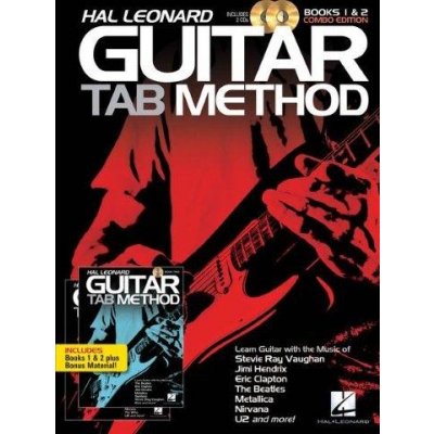 Hal Leonard Guitar Tab Method Books 1 & 2 Combo Edition noty, tabulatury na kytaru + audio – Zbozi.Blesk.cz