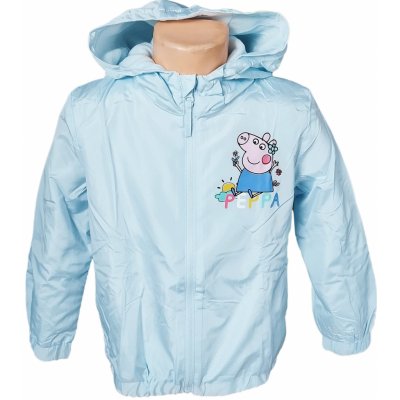 Eplusm Peppa Pig dětská bunda s fleece podšítím modrá