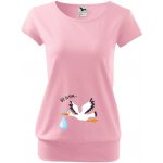 Těhotenské tričko Už letím Chlapeček růžová – Sleviste.cz