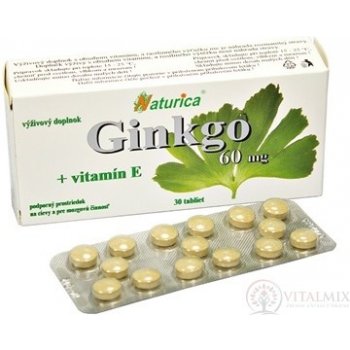 Naturica Ginkgo 60 mg + vit.E 30 tablet