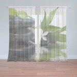 Záclony Květ s kameny: 2 ks - 150x250 cm - Sablio – Hledejceny.cz