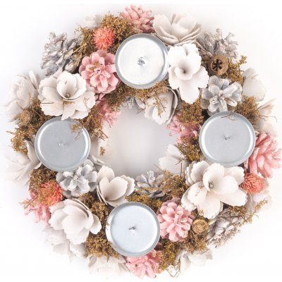 MagicHome Vánoce, adventní, růžovo-oranžový, 30 cm – Hledejceny.cz