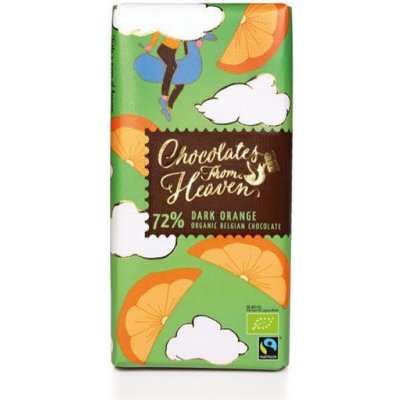 Chocolates from Heaven BIO hořká s pomerančem 72% 100 g