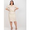 Dámská sukně Basic midi sukně lk-sd-506697.95-beige