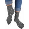 Noviti SB015 netlakové puntíky Lurex dámské ponožky modrá/lurex