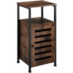 Tectake 404223 boční skříňka durham 38,5x31,5x81cm - industriální dřevo tmavé, rustikální – Zbozi.Blesk.cz
