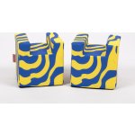 Horsity Pěnové stojany na kavalety 20x20x20 cm 2 ks pink navy blue – Hledejceny.cz