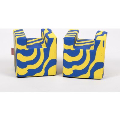 Horsity Pěnové stojany na kavalety 20x20x20 cm 2 ks pink navy blue – Hledejceny.cz