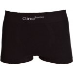Gino bezešvé boxerky Bamboo Short černé – Zboží Dáma