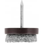 Walteco Filcový kluzák s hřebem, průměr 20mm, hnědý, 8 ks , 84968 – Sleviste.cz