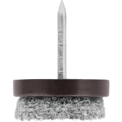 Walteco Filcový kluzák s hřebem, průměr 20mm, hnědý, 8 ks , 84968 – Sleviste.cz