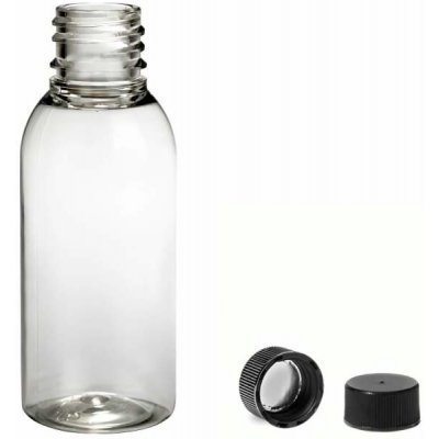 Via Plastová lahvička čirá s černým uzávěrem 35 ml – Sleviste.cz