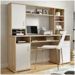 Wipmeb Sp. z o.o Psací stůl s policí ELIAN dub sonoma/bílá WM0041 – Hledejceny.cz