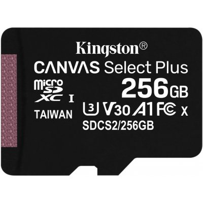 Kingston Canvas Select Plus microSDXC 256GB SDCS2/256GBSP – Zbozi.Blesk.cz