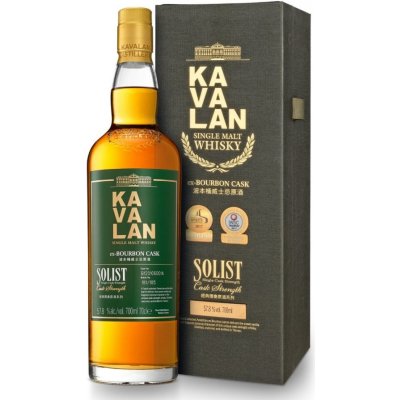 Kavalan Solist Bourbon 57,8% 0,7 l (holá láhev)